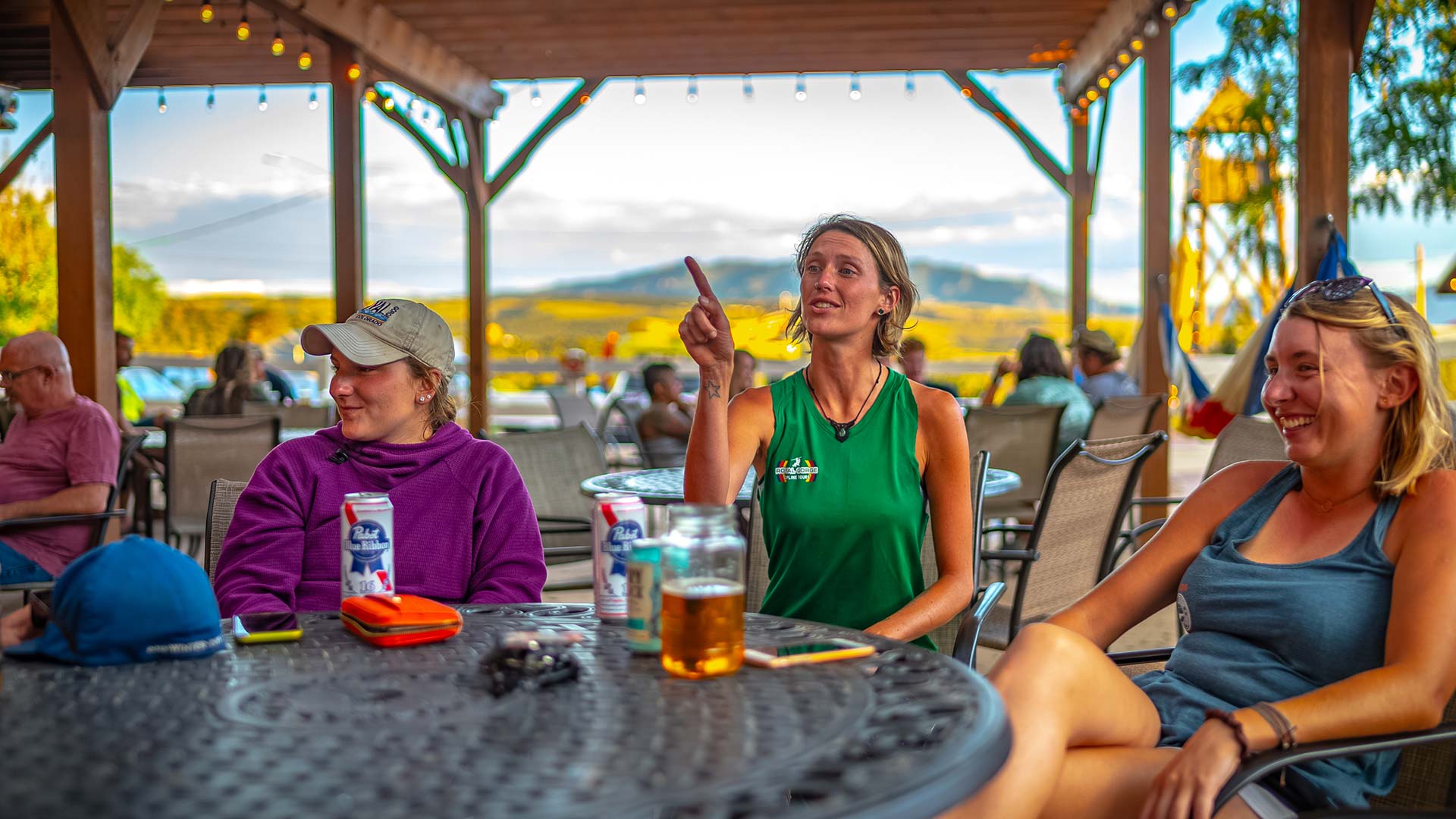 The Whitewater Bar & Grill outdoor patio main stage