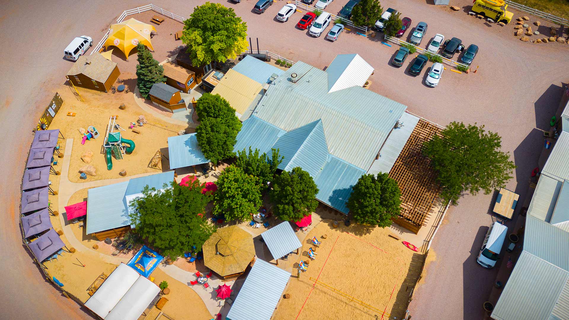 Guests on the Whitewater Bar & Grill patio