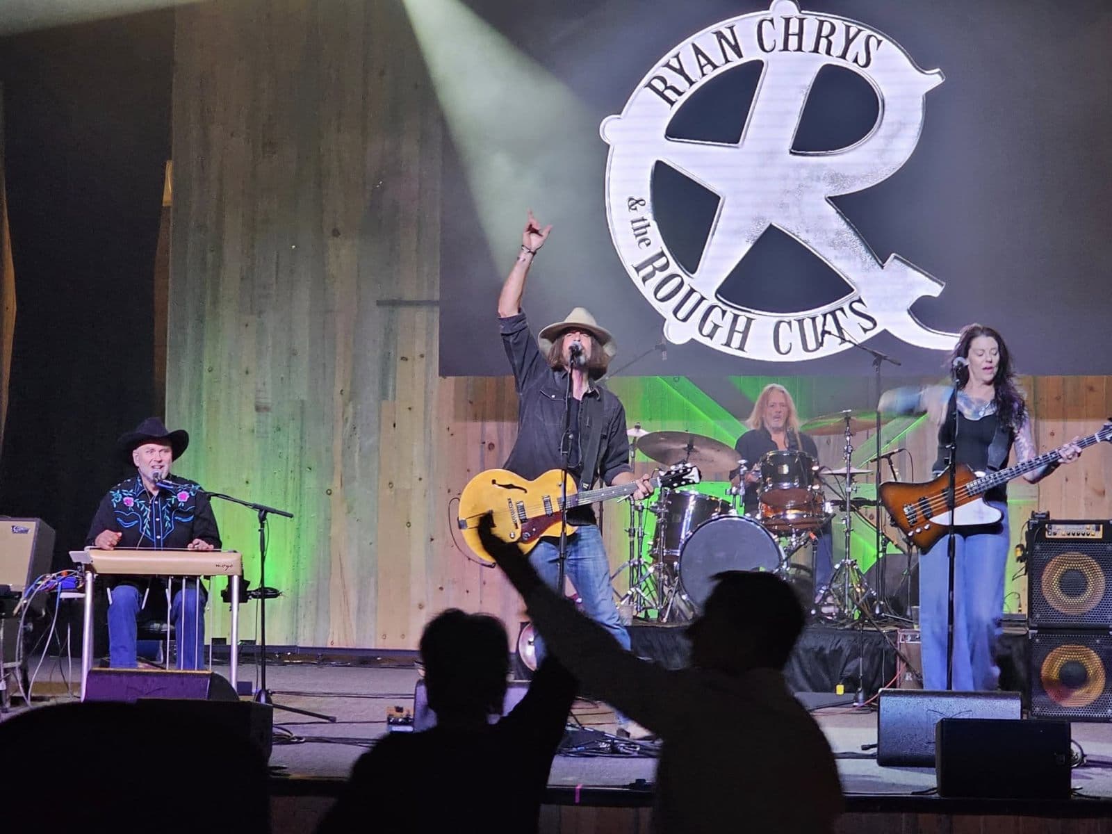 Ryan Chrys and The Rough Cuts on stage